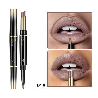 👄Heiße Aktion 49% Rabatt👄auf 16 Farben Lang anhaltende Lippenstift Lippenstift + Lipliner Combo