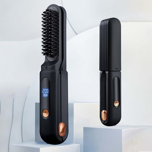 2-in-1 tragbarer Haarglätter und Lockenstab